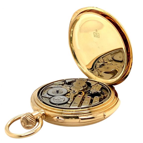Swiss 14K gold minute repeating lever pocket watch Circa 1900 Swiss 14K gold minute repeating lever pocket watch Circa 1900