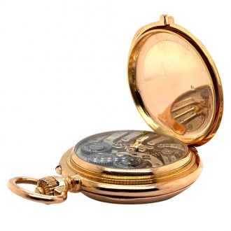 Swiss lever watch with stoppable jumping center seconds Circa 1890 Swiss lever watch with stoppable jumping center seconds Circa 1890