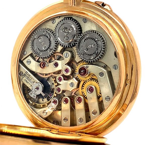 Swiss lever watch with stoppable jumping center seconds Circa 1890 Swiss lever watch with stoppable jumping center seconds Circa 1890