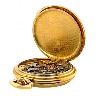 Swiss 18K gold anker chronometer with chronograph Circa 1930