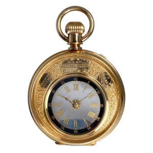 Rare Swiss 18K gold double sided pocket watch Circa 1888