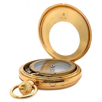 Rare Swiss 18K gold double sided pocket watch Circa 1888