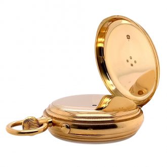 English 18K gold split seconds chronograph Circa 1902