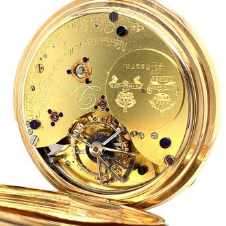 Important English gold complicated precision watch Circa 1902 Important English gold complicated precision watch Circa 1902