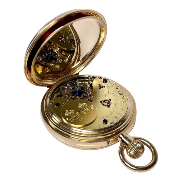 Important English gold complicated precision watch Circa 1902 Important English gold complicated precision watch Circa 1902