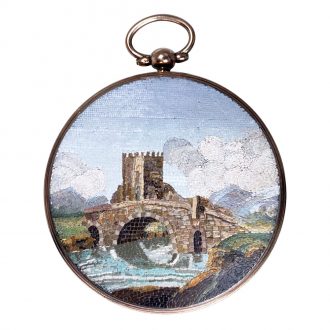 France/Italian open faced souscription type watch Circa 1820
