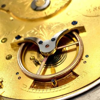 France/Italian open faced souscription type watch Circa 1820