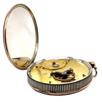 Swiss/French silver and gold souscription type watch Circa 1820