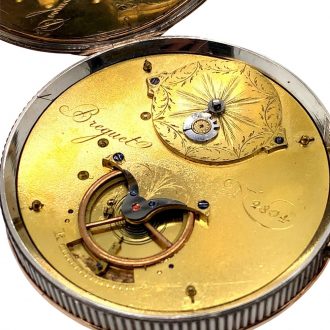 Swiss/French silver and gold souscription type watch Circa 1820