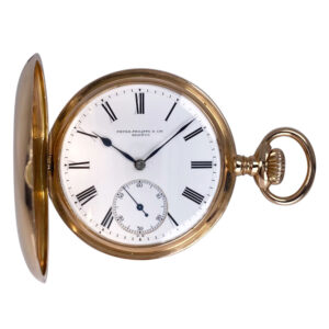 Swiss 18K rose gold hunting cased lever watch Circa 1900