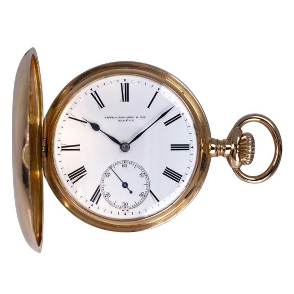 Swiss 18K rose gold hunting cased lever watch Circa 1900