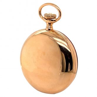 Swiss 18K rose gold hunting cased lever watch Circa 1900