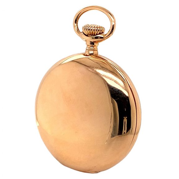 Swiss 18K rose gold hunting cased lever watch Circa 1900 Swiss 18K rose gold hunting cased lever watch Circa 1900