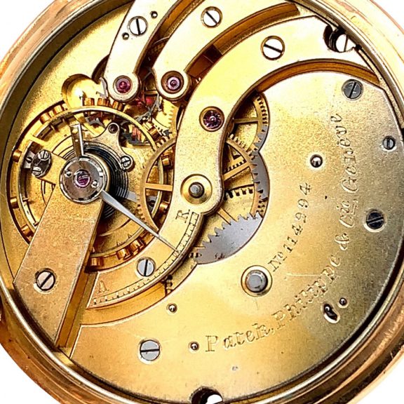 Swiss 18K rose gold hunting cased lever watch Circa 1900 Swiss 18K rose gold hunting cased lever watch Circa 1900