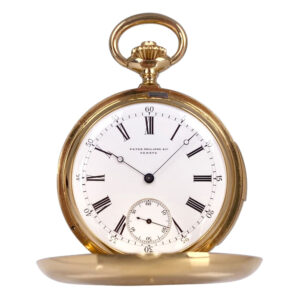 Swiss 18K gold quarter repeating lever pocket watch Circa 1865