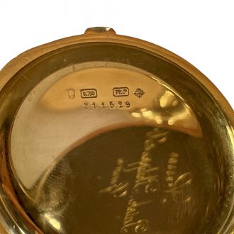 Swiss 18K gold quarter repeating lever pocket watch Circa 1865