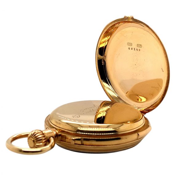 Swiss rose gold five minute repeating lever chronograph Circa 1879 Swiss rose gold five minute repeating lever chronograph Circa 1879
