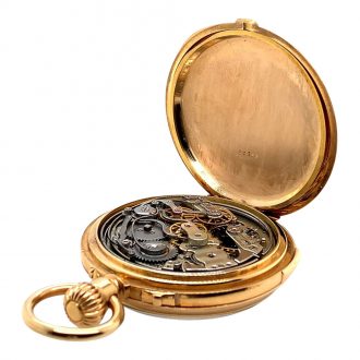Swiss rose gold five minute repeating lever chronograph Circa 1879