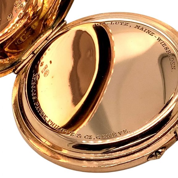 Flat Swiss 14K rose gold open faced lever watch Circa 1905 Flat Swiss 14K rose gold open faced lever watch Circa 1905