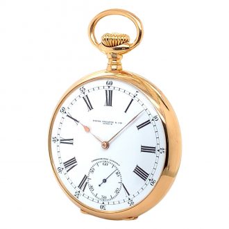 Swiss 14K rose gold open faced lever pocket watch Circa 1907