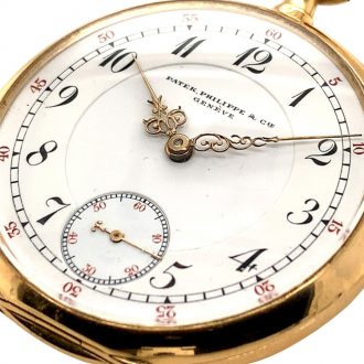 Swiss 14K rose gold open faced lever pocket watch Circa 1907