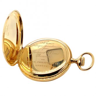 Swiss 18 carat gold open faced lever pocket watch Circa 1912