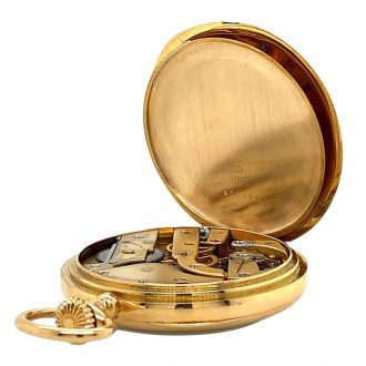 Swiss 18 carat gold open faced lever pocket watch Circa 1906 Swiss 18 carat gold open faced lever pocket watch Circa 1906