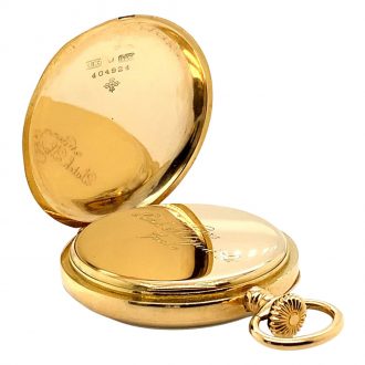 Swiss 18 carat gold open faced lever pocket watch Circa 1906 Swiss 18 carat gold open faced lever pocket watch Circa 1906
