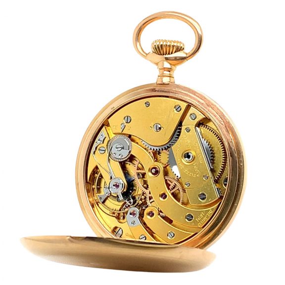 Large Swiss 18K rose gold open faced lever watch Circa 1909 Large Swiss 18K rose gold open faced lever watch Circa 1909