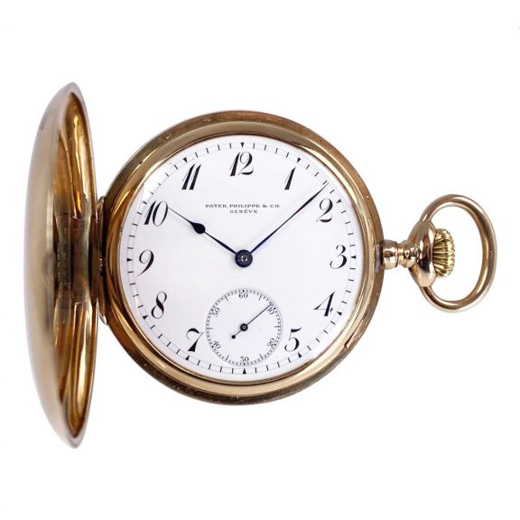 Fine Swiss 14K gold hunting cased lever watch Circa 1910