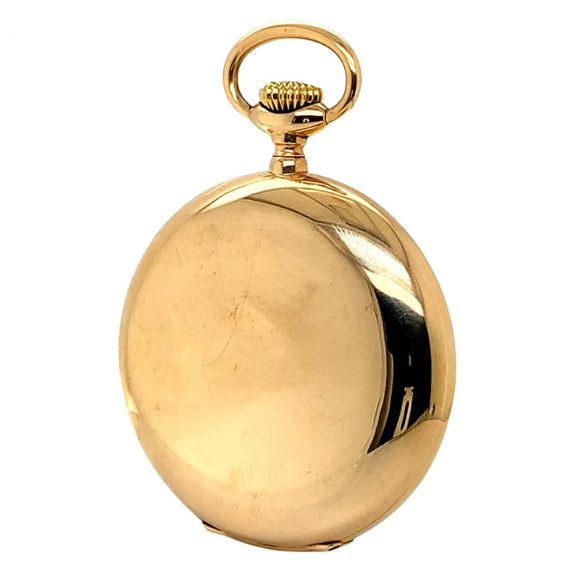 Fine Swiss 14K gold hunting cased lever watch Circa 1910 Fine Swiss 14K gold hunting cased lever watch Circa 1910