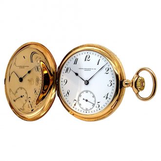 Fine Swiss 14K gold hunting cased lever watch Circa 1910