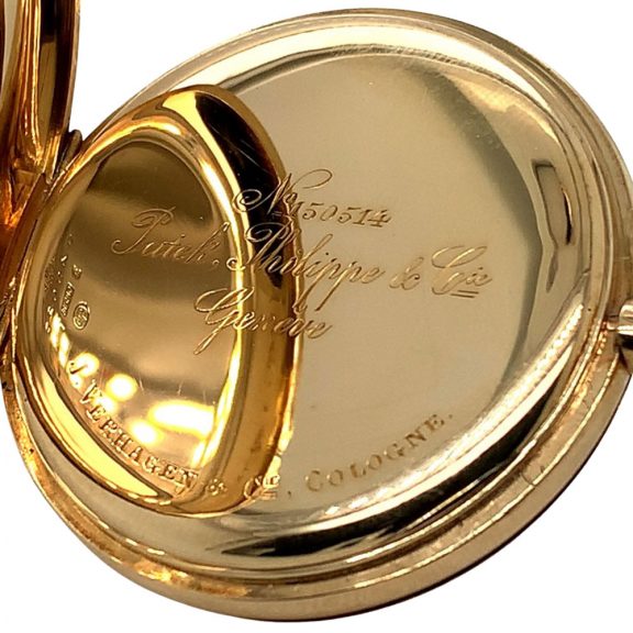 Fine Swiss 14K gold hunting cased lever watch Circa 1910 Fine Swiss 14K gold hunting cased lever watch Circa 1910