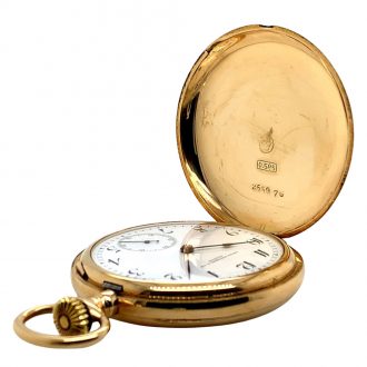 Fine Swiss 14K gold hunting cased lever watch Circa 1910