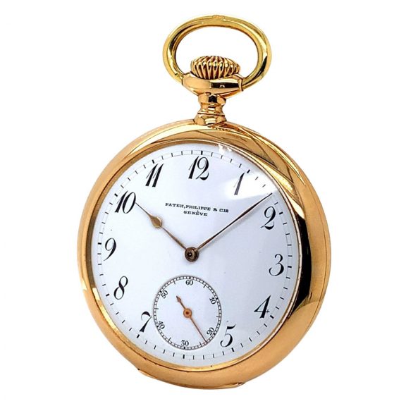 Swiss 18 carat gold open faced lever pocket watch Circa 1897 Swiss 18 carat gold open faced lever pocket watch Circa 1897