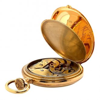 Swiss 18 carat gold open faced lever pocket watch Circa 1897 Swiss 18 carat gold open faced lever pocket watch Circa 1897