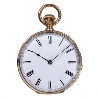 Swiss 18 carat rose gold quarter repeating lever watch Circa 1900