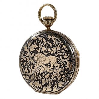 Swiss silver and gold quarter repeating lever watch Circa 1848