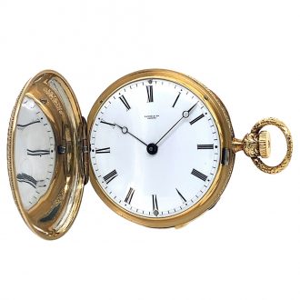Swiss silver and gold quarter repeating lever watch Circa 1848
