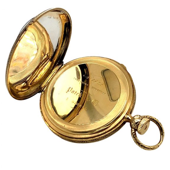 Swiss silver and gold quarter repeating lever watch Circa 1848 Swiss silver and gold quarter repeating lever watch Circa 1848