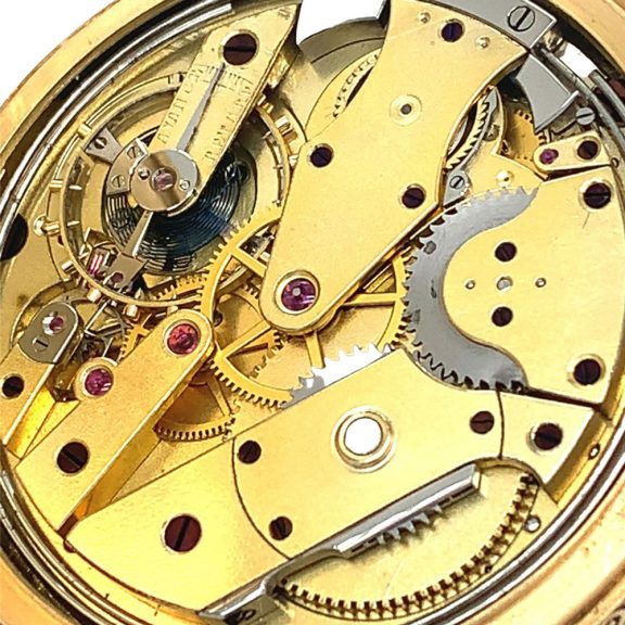 Swiss silver and gold quarter repeating lever watch Circa 1848 Swiss silver and gold quarter repeating lever watch Circa 1848