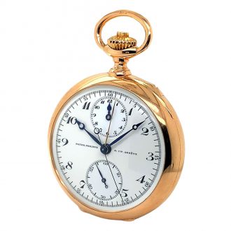 Important Swiss 18K rose gold lever chronograph Circa 1892