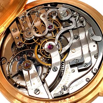 Important Swiss 18K rose gold lever chronograph Circa 1892