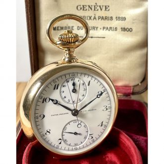 Important Swiss 18K rose gold lever chronograph Circa 1892