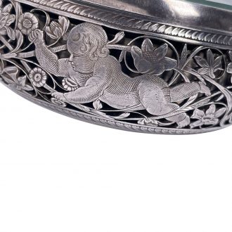 French silver half hour and hour striking coach clock Circa 1650