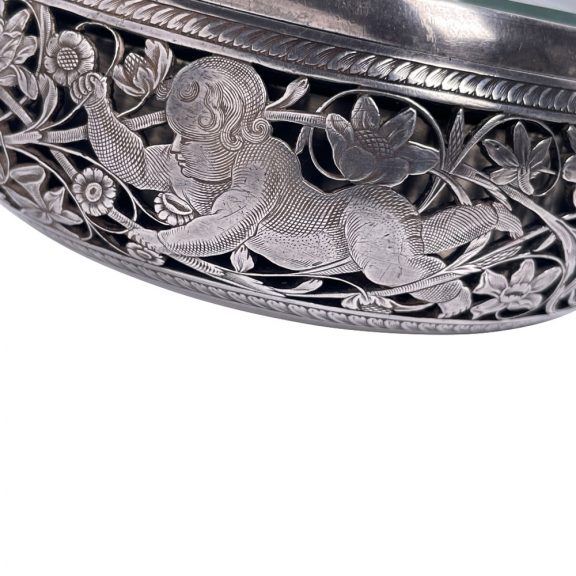 French silver half hour and hour striking coach clock Circa 1650 French silver half hour and hour striking coach clock Circa 1650