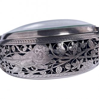 French silver half hour and hour striking coach clock Circa 1650