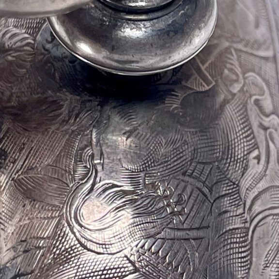 French silver half hour and hour striking coach clock Circa 1650 French silver half hour and hour striking coach clock Circa 1650