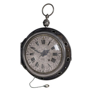 German repeating coach clock with self strike and date Circa 1740