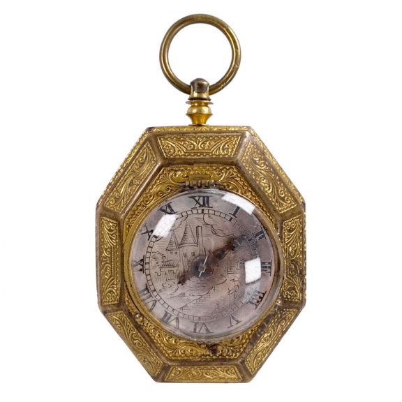 German single handed octagonal verge with hour strike Circa 1600 German single handed octagonal verge with hour strike Circa 1600